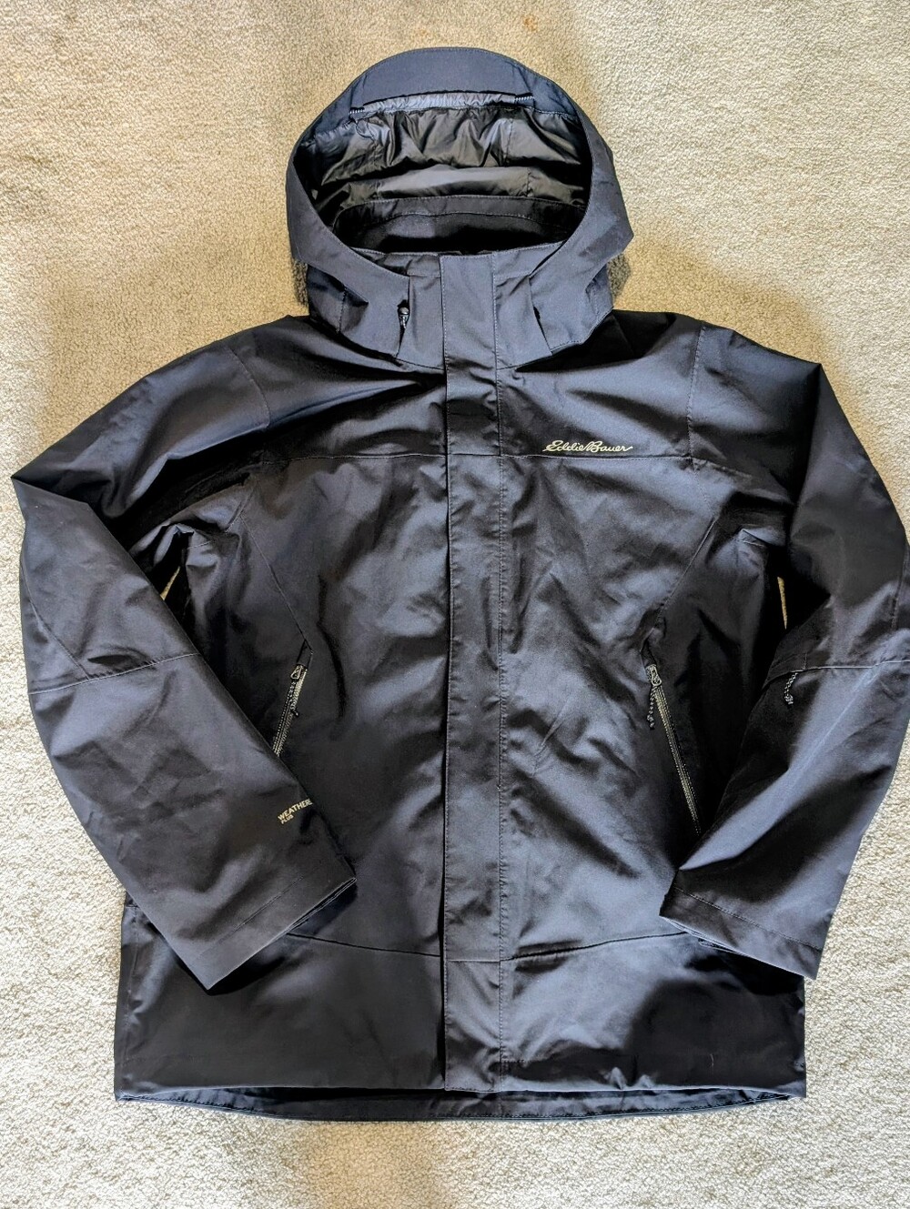 Eddie Bauer Mens WeatherEdge Plus Waterproof Full Zip Hooded Jacket -